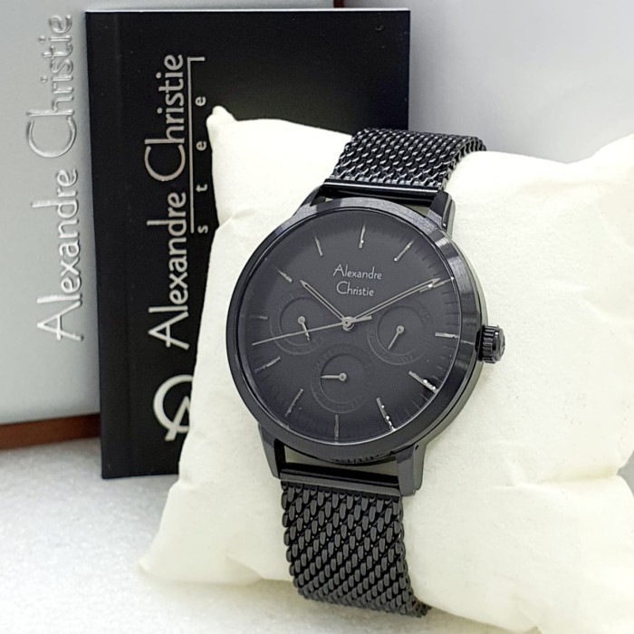 ✅Original Jam Tangan Pria Original Alexandre Christie Ac6570 Black Ac 6570 Limited