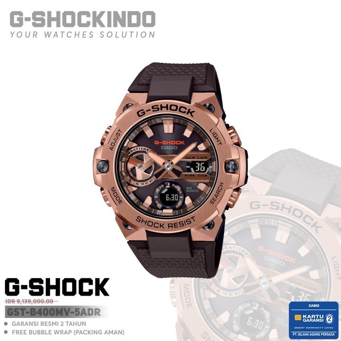 ✅Ready Casio G-Shock Gst-B400Mv-5Adr Original Diskon