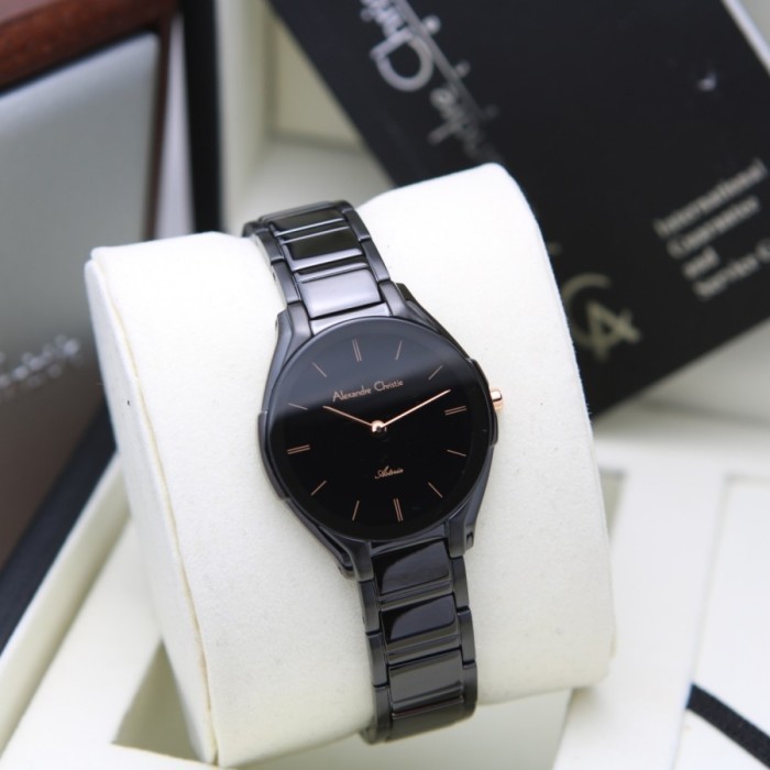 ✅Sale Jam Tangan Wanita Alexanre Christie Ac 8610 Ac8610 Black Original Terbatas