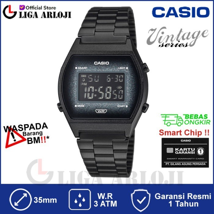 ✅Termurah Casio B640Wbg-1Bdf Jam Tangan Wanita Digital Vintage Black B640W Diskon