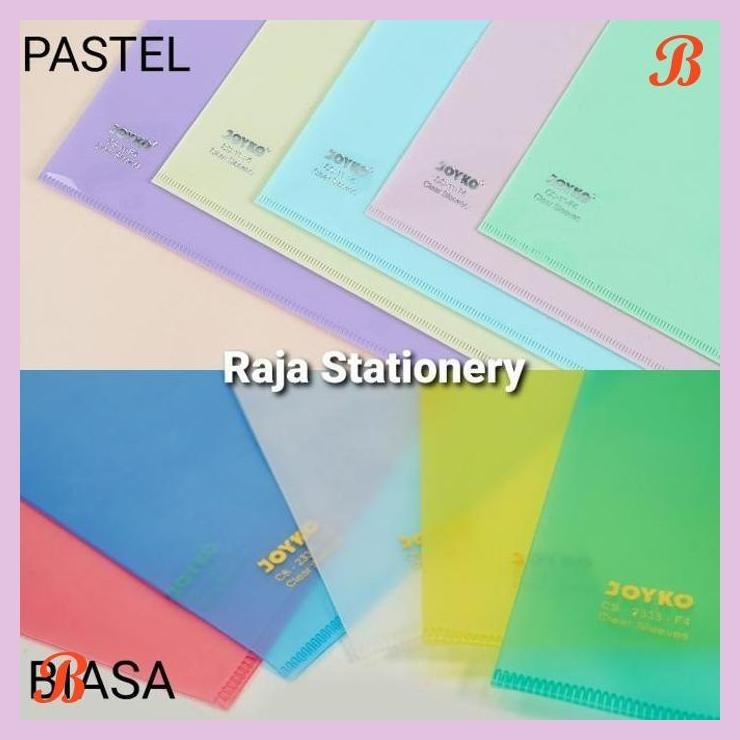 

| KG | JOYKO CLEAR SLEEVE A4 F4 MAP L JOYKO A4 F4 BENING TRANSPARAN PASTEL