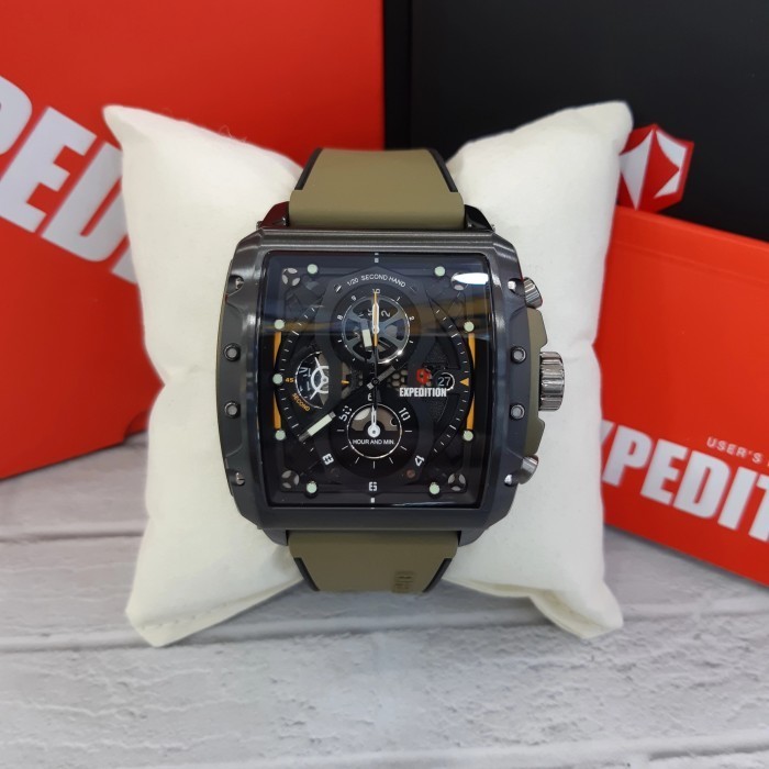 ✅Ori Jam Tangan Pria Expedition Original E6811M Army Berkualitas