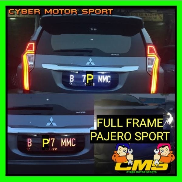 ✨New Ori Custom Plat Nomor Lampu Led Pajero Sport Full Frame Depan Dan Berkualitas
