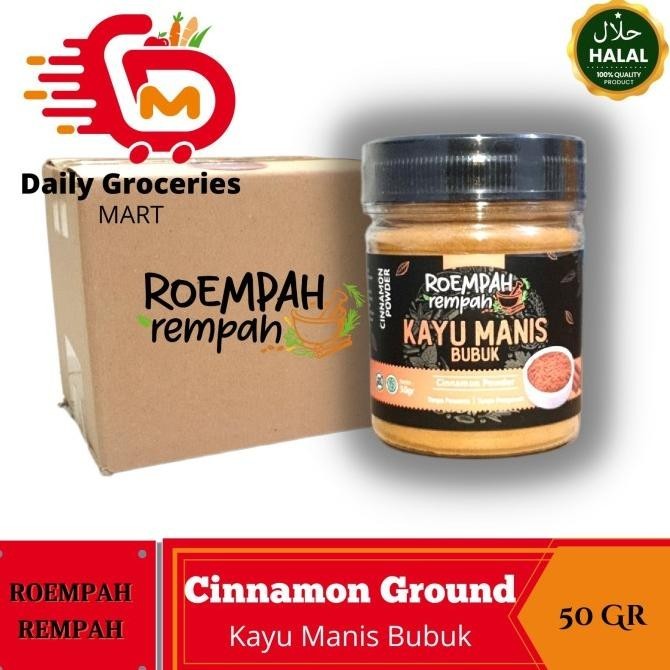

Termurah Kayu Manis Bubuk Murni Asli ROEMPAH REMPAH Cinnamon Powder 50Gr