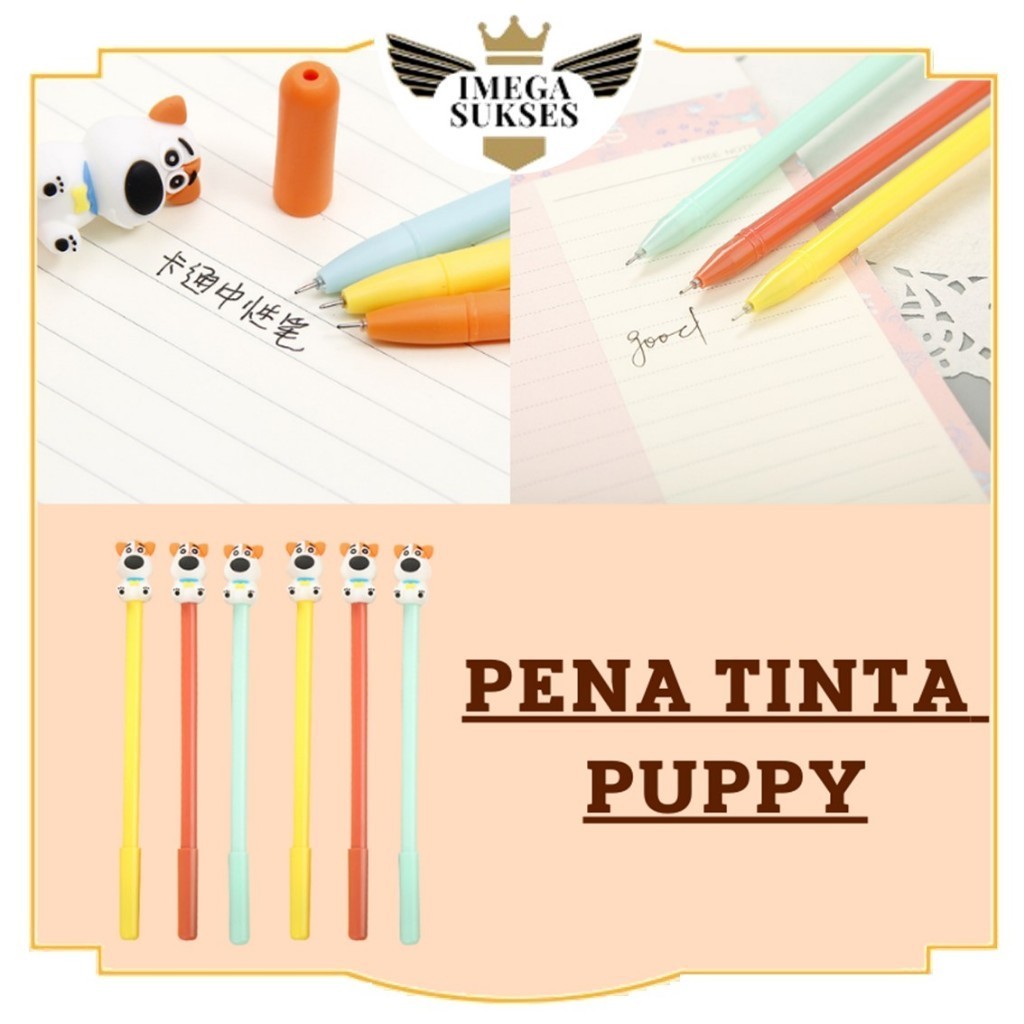 

PHG - Pena Motif Doggy 3d Pen Cute Student Alat Tulis Kantor Pulpen Gel Karakter Puppy Lucu 0.5mm Sekolah Tinta Cair Ujung Lancip