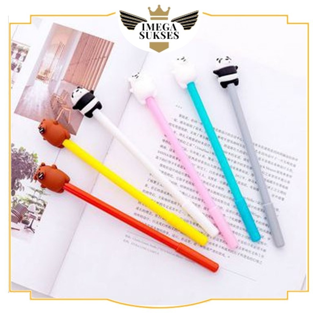 

PHG - Pena Gel Karakter Beruang Pulpen Bears Pen Motif Karakter Beruang Lucu Stationary Alat Tulis Sekolah Kantor ATK Murah t