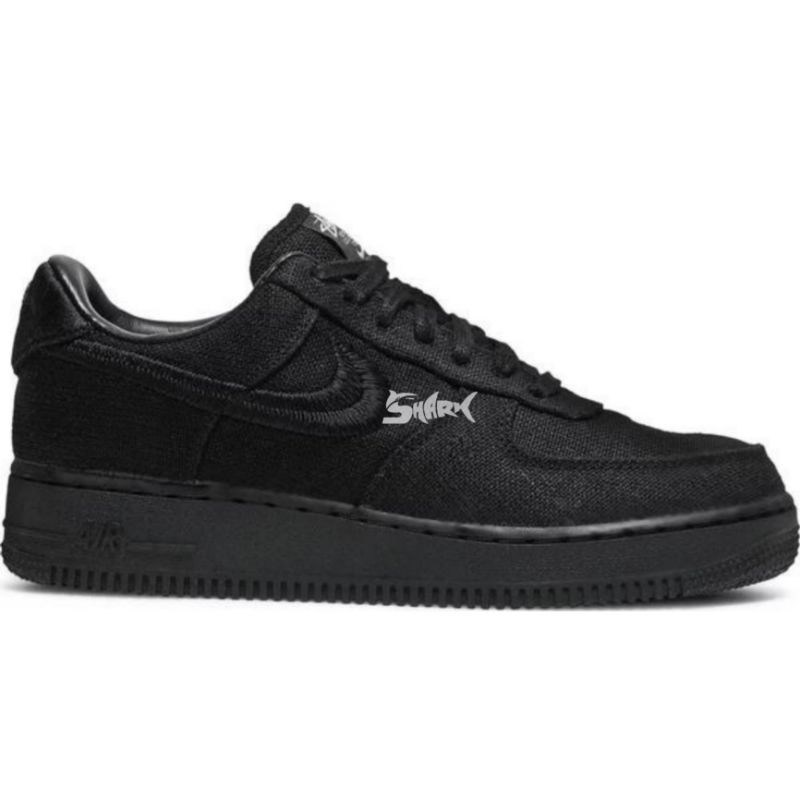 Air Force 1 Low x Stussy "Triple Black" 100% Authentic