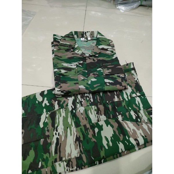 [OUR BEST] SPECIAL PRICE Stelan Baju PDL loreng terbaru bahan Velbet wool