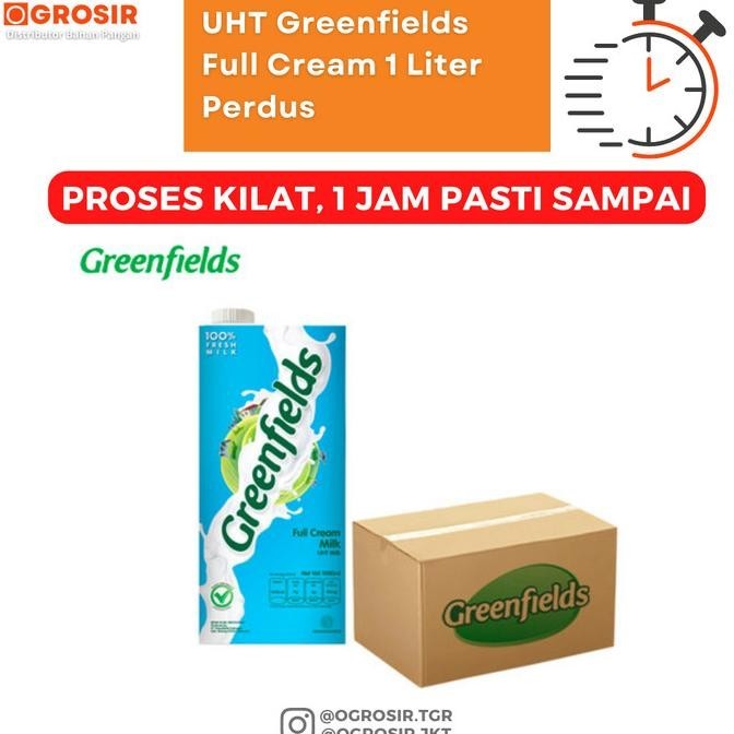 

Best Seller Susu Greenfields Uht Full Cream 1000 Ml Dus Isi 12 Liter Limited Edition