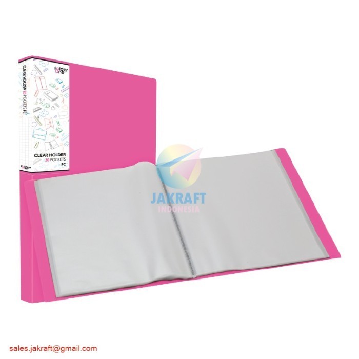 

Update (1 Pcs) Map Clear Holder Folio F4 Fc Isi 20 Display Book Merah Muda Gilaa!!!