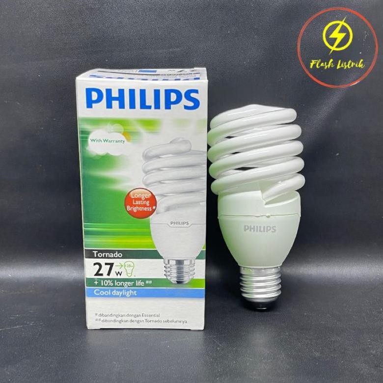 Bisa Cod [Philips] Lampu Tornado Philips 5W 8W 12W 15W 20W 24W 27W Tornado Spilar Philips Promo