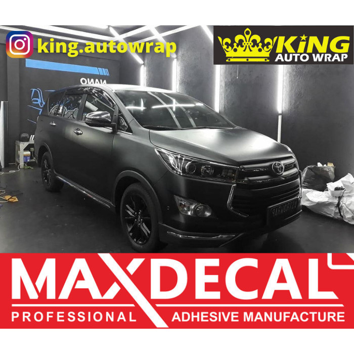 WRAPPING STICKER FULL BODY MOBIL HITAM SATIN MURAH RAPI BERKUALITAS