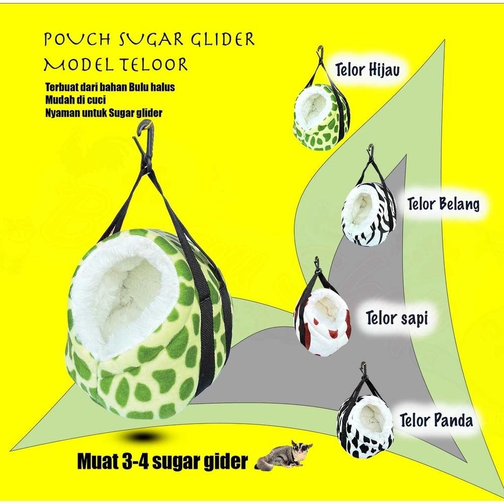 Flash Sale Sleeping Pouch Model Telor Untuk Hewan Sugar Glider / Tupai Terbang Murah