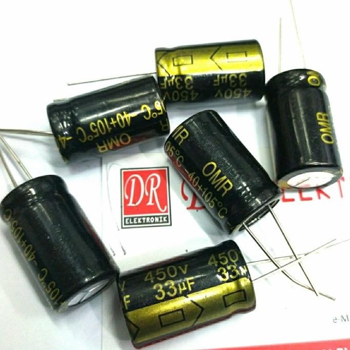Baru Elco Elko Capasitor Kapasitor 33uf 450v 33 uf 450 450volt 450v volt dre3 Juara