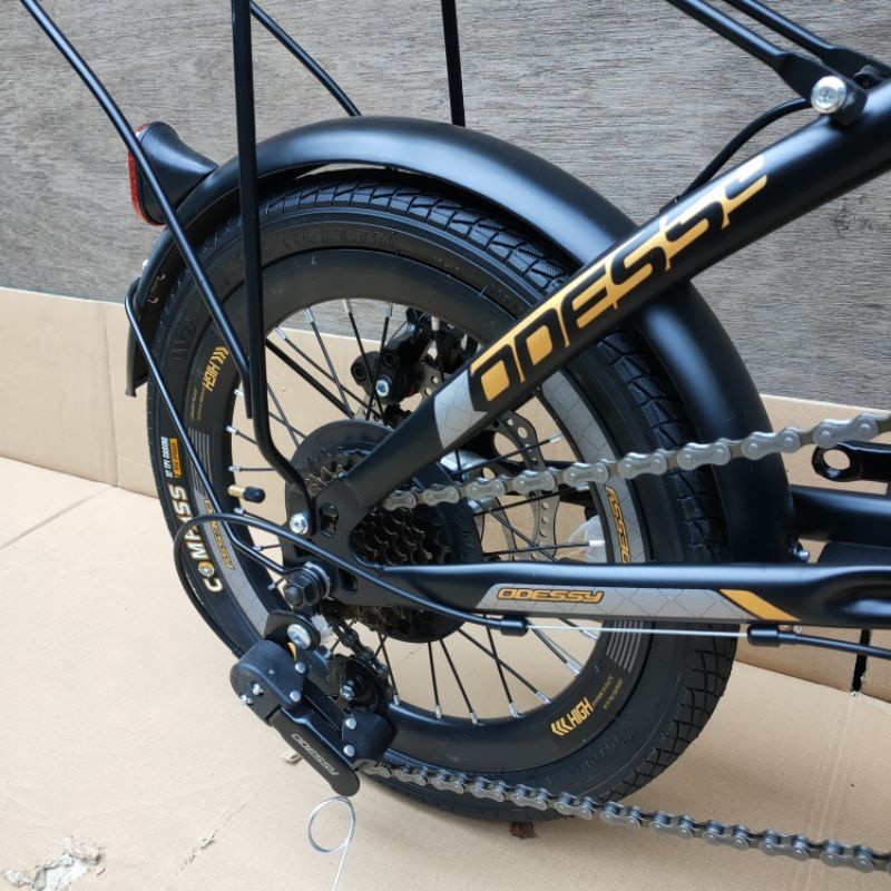 Sepeda Lipat Odessy Ritz 16Inch 7Sp + Boncengan