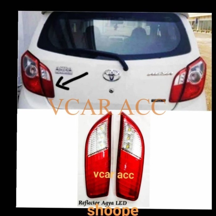 ✅New Lampu Reflektor Stop Rem Belakang Toyota Agya Daihatsu Ayla Lampu Led Terbaru