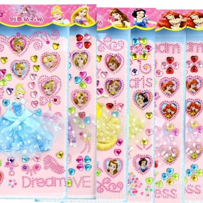 

DFG - Stiker 3D Mote Princess Real Dress Sticker Manik Aksesories Kado Anak TERLARIS
