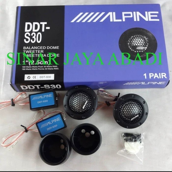 

[Baru] Tweeter Mobil Alpine Dome Crossover Ddt-S30 1 Pasang Diskon