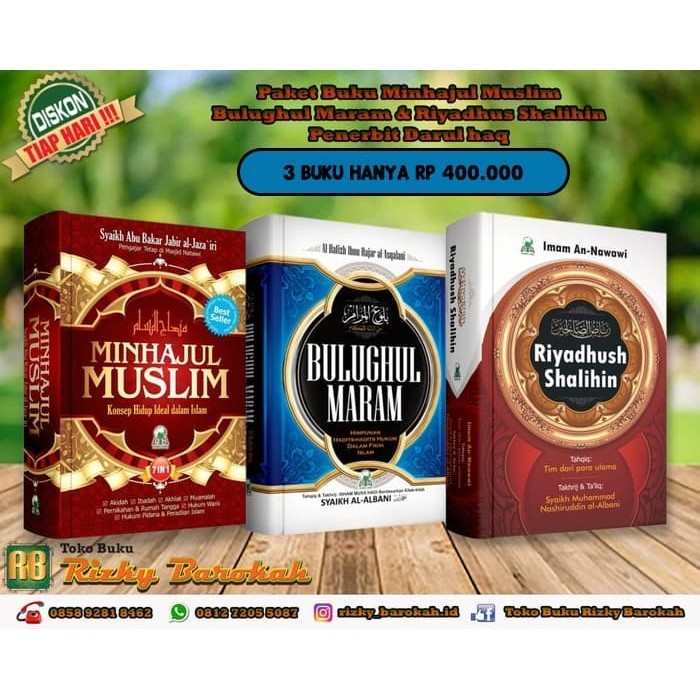 

[Baru] Buku Minhajul Muslim Bulughul Maram Riyadhus Shalihin - Darul Haq Terbatas