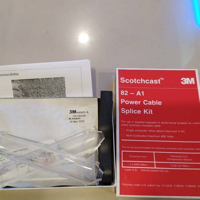 

[Baru] 3M Splice Kit Scotch Cast. 82-A1 / Penyambung Cable 1 Kv Limited