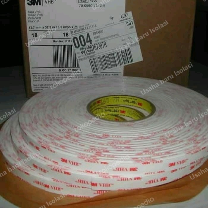 

[Baru] 3M Vhb 4950 Dabel Tapeheavy Duty 12Mm×33M Berkualitas