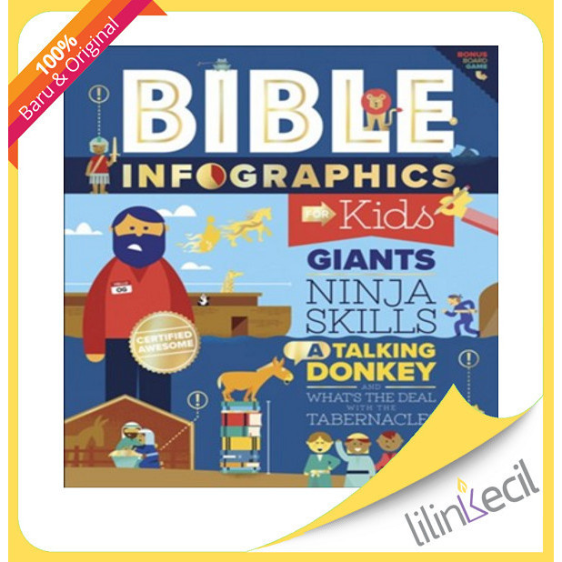 

[Baru] Buku Bible Infographics For Kids: Giants Ninja Skills A Talking Don Terbaru
