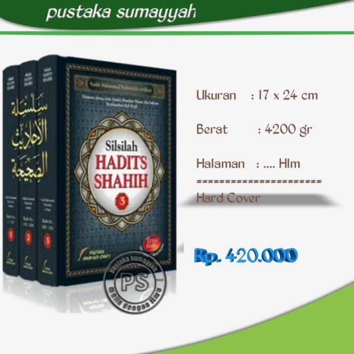 

[Baru] Silsilah Hadis ShahihEdisi Lengkap Penerbit Imam Syafii Hard Cover Limited