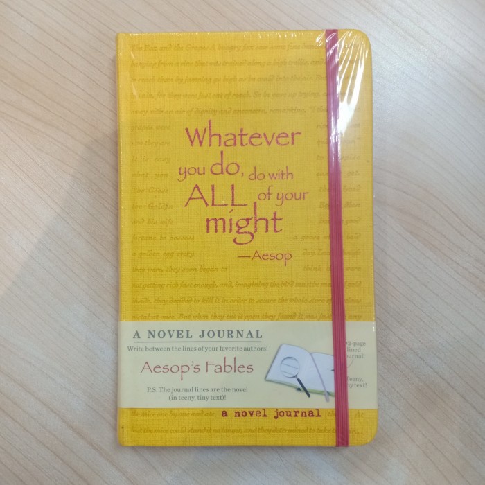 [Baru] Novel Journal Aesop'S Fables Terbatas