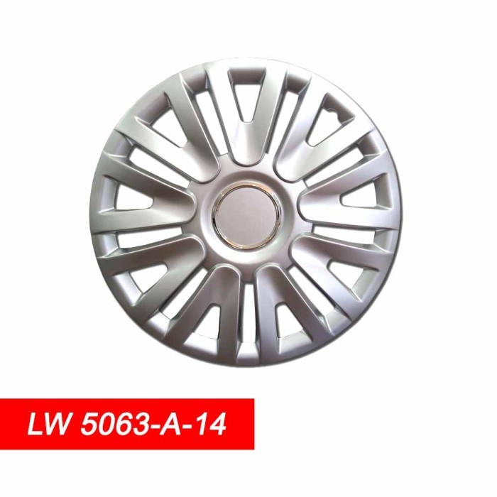 [New Ori] Cover Velg Sport Wheel Dop Roda Lowin Design 5063 A Silver Limited