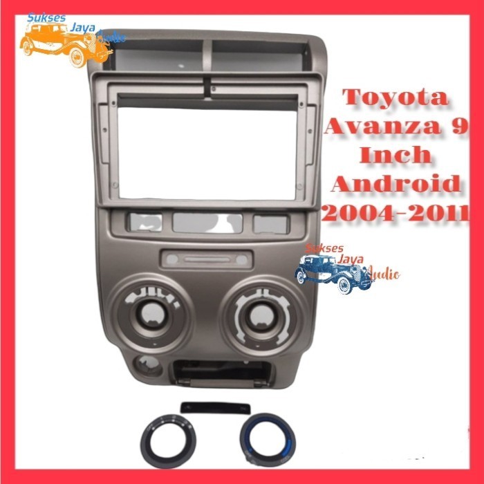 [Original] Frame Head Unit Android 9 Inch Avanza Vvit 2004-2011 Terbatas