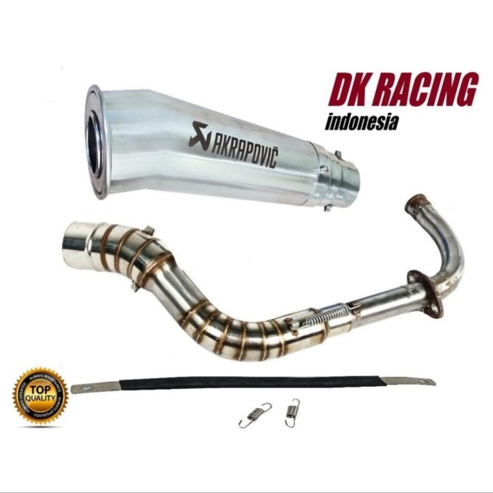✅New Ori Knalpot Racing Yamaha Mio Soul Lama Akrapovic Megaphon Fullsystem Terbatas