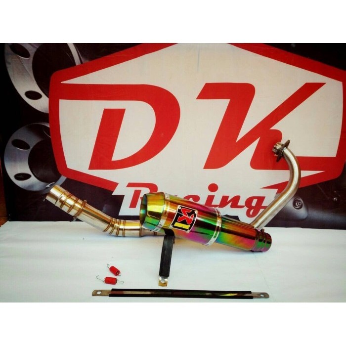 ✅New Ori Knalpot Racing Honda Cbr 150 R Akrapovic Rainbow Fullsystem Terbaru
