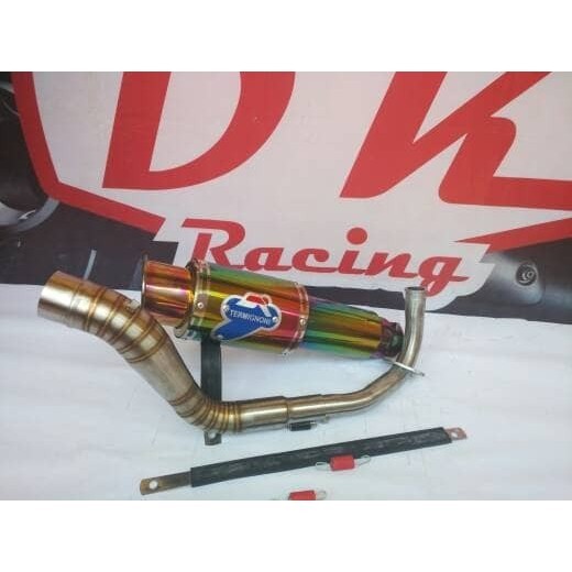 ✅New Ori Knalpot Racing Yamaha Mio Soul Lama Termignoni Rainbow Fulsystem Terbatas
