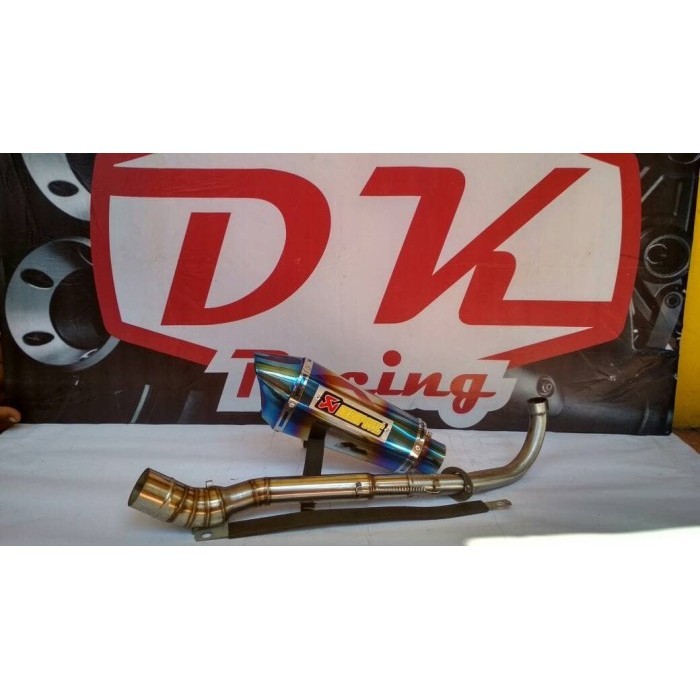 ✅New Ori Knalpot Racing Suzuki Shogun Sp 125 Akrapovic Sark Pelangi Fullsystem Terbatas