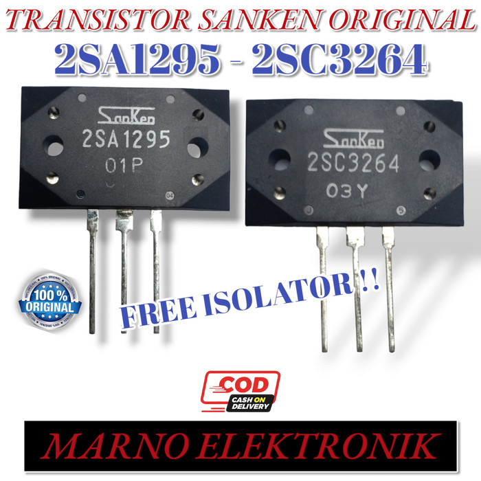 Tr Transistor Sanken 2Sa1295 2Sc3264 2 Sa 1295 Sc 3264 Asli Ori Best