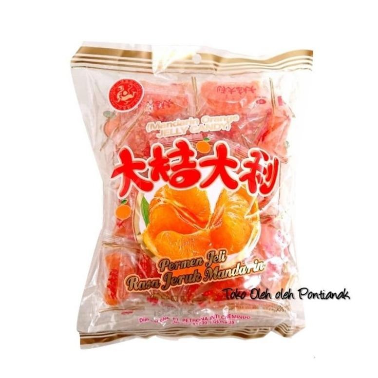 

TRE Chen Liang Ji Mandarin Orange Jelly Candy Hong Mao 504 Gr Permen Snack Imlek Jeli Rasa Jeruk China TERLARIS