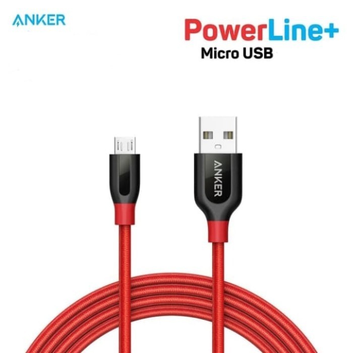Kabel Data Charger Anker PowerLine+ Micro Usb 3ft/90cm