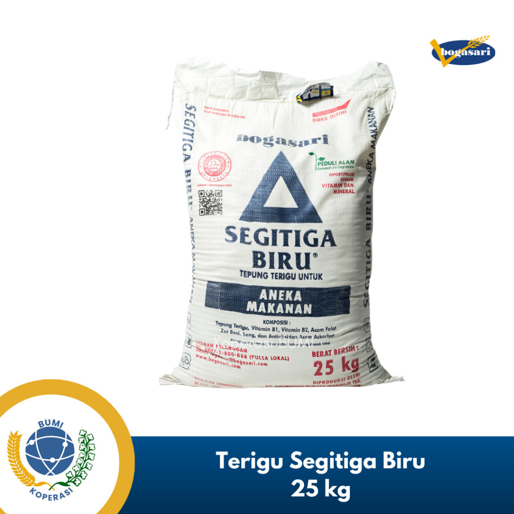 

Tepung Terigu Bogasari Segitiga U 25 Kg