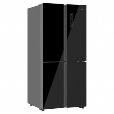 [Baru] Kulkas Sidebyside 4 Pintu Aqua Hitam Ig 525 Am Gb Berkualitas