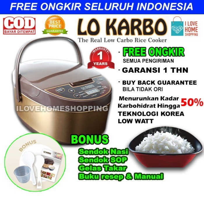 [Baru] Low Karbo Rice Cooker Lo Karbo Rice Cooker Rendah Gula Original Berkualitas