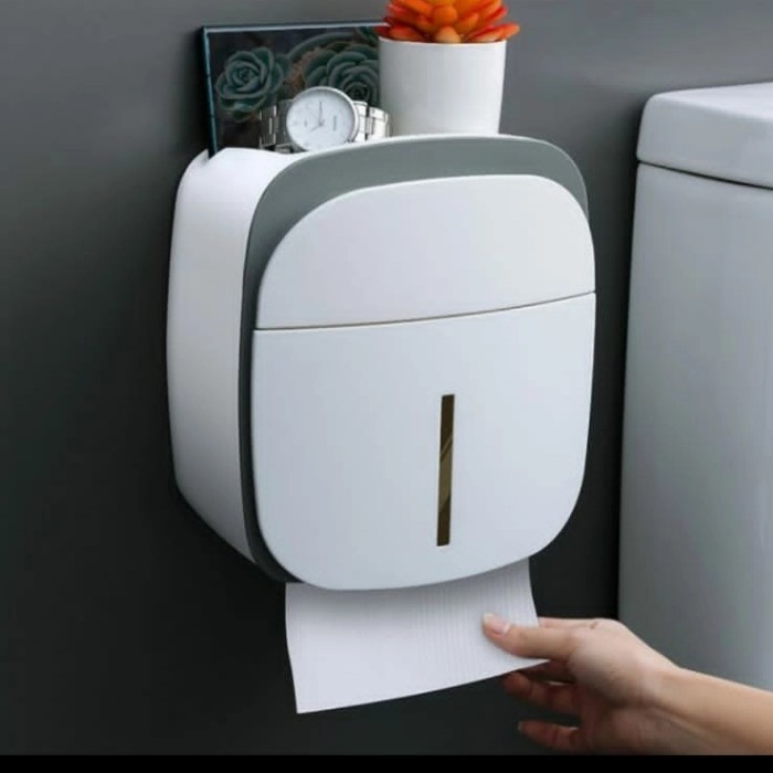 TEMPAT TISSUE TOILET KOTAK TISSUE DINDING KAMAR MANDI