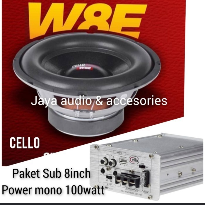 [Baru] Paket Subwoofer Cello W8E-Power Monoblok Cello M9 Limited