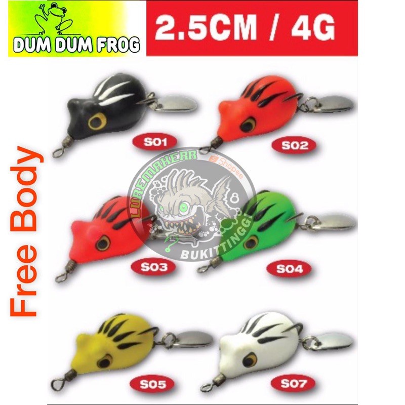 DUM DUM FROG HUKA HUKA MADE IN THAILAND