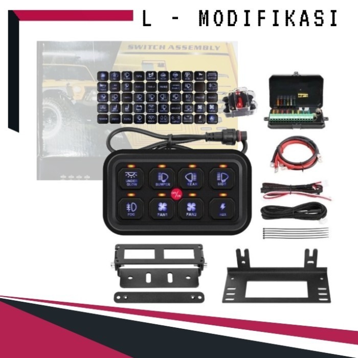 [Baru] Saklar Panel 8 Gang - Switch Assembly 8 Gang Original Limited