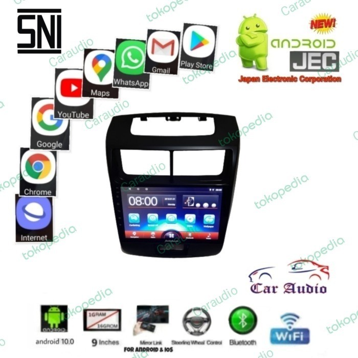 ✨Ori Double Din Android Jec Gd - 6981 Oem Fit Avanza / Xenia 2011 - 2018 Berkualitas