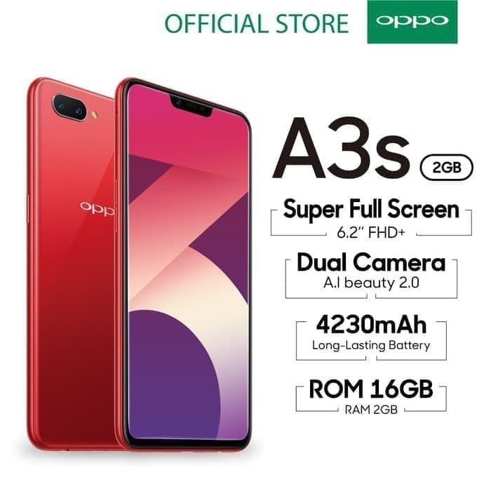 [Baru] Oppo A3S Ram 2 16Gb Limited