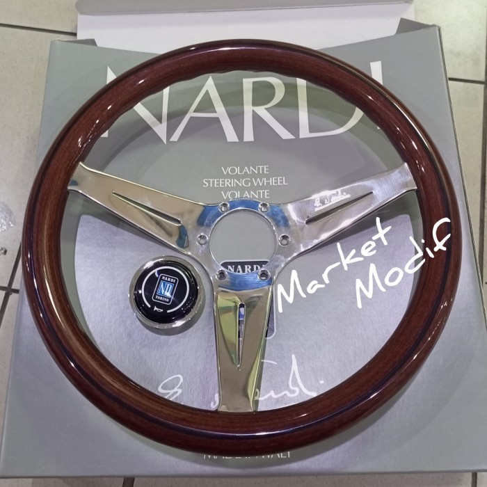 [Baru] Stir Racing Nardi Classic Wood Glossy Original Made In Italy Berkualitas