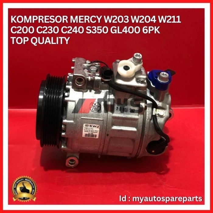 [Ori] Kompresor Ac Mobil Mercy W203 W204 W211 S350 Gl400 C200 C230 C240 Terbaru