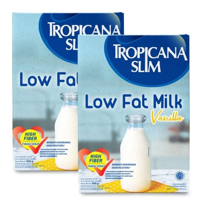 

TERBAIK TWIN PACK (2 PCS) - TROPICANA SLIM MILK LOW FAT VANILLA 500GR