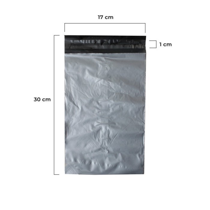 

Plastik Polymailer Silver 17 X 30 Packaging Kantong Amplop Isi 100 Pcs